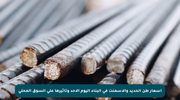 أسعار طن الحديد والأسمنت في البناء اليوم الأحد وتأثيرها على السوق المحلي
